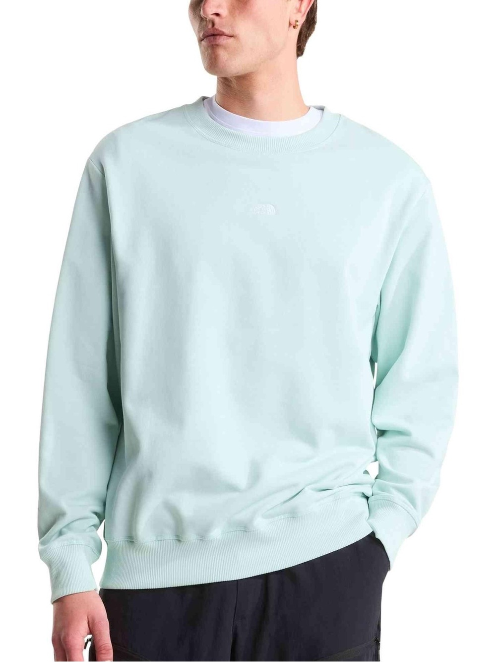 THE NORTH FACE essential sweat relaxed size M Men's light blue Crewneck Sweater